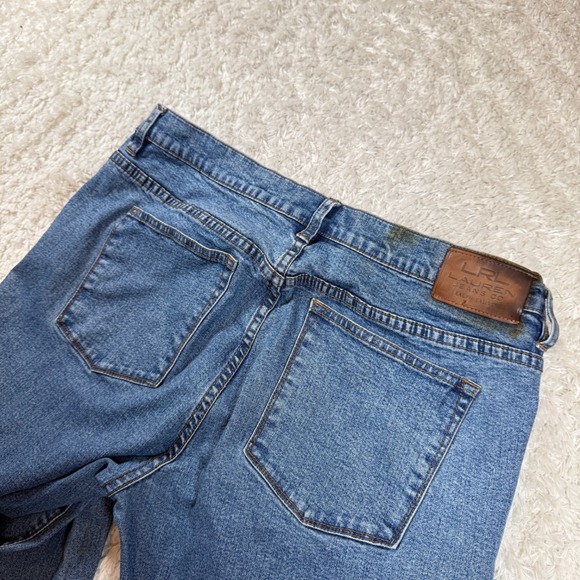 LRL Lauren Jeans Co. Ralph Lauren Jeans Women's 14 Blue Denim Straight Fit Clean - Picture 11 of 15